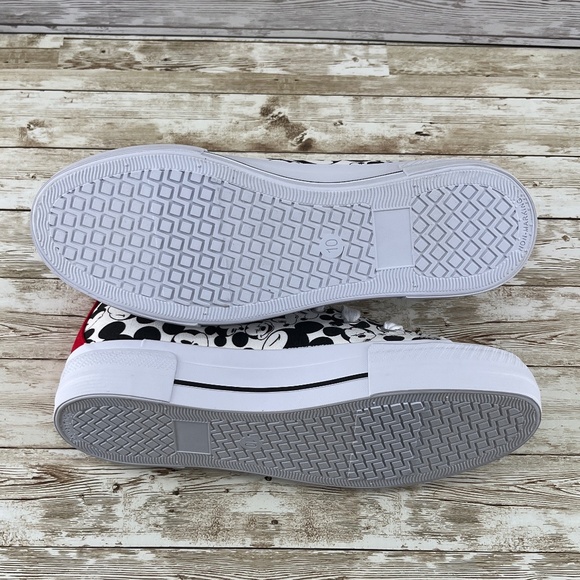 Women’s Disney Mickey Mouse High-Top Lace-Up Sneakers Shoes Size 10 - Picture 7 of 7